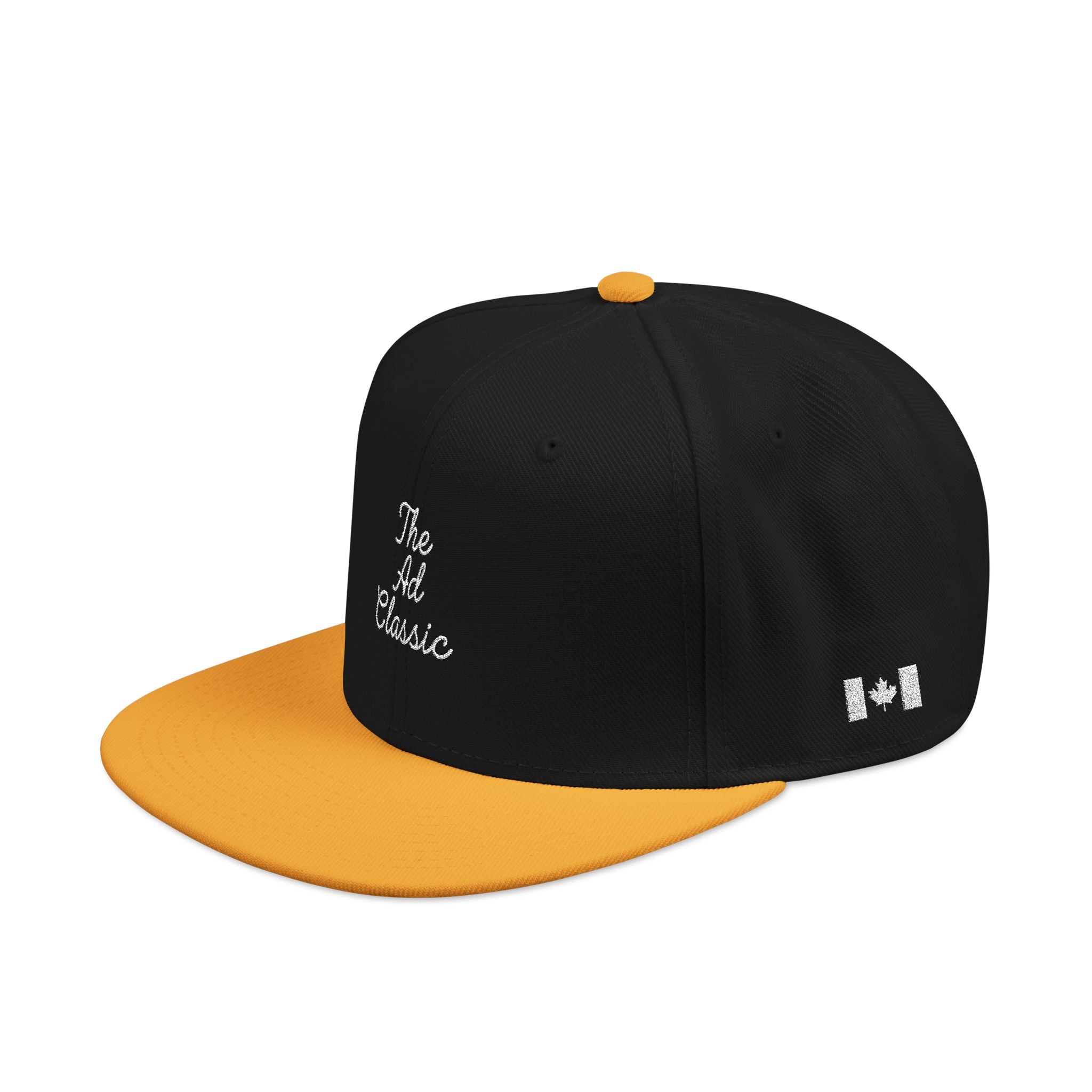 Embroidered 'Ad Classic' Script Logo Snapback Hat