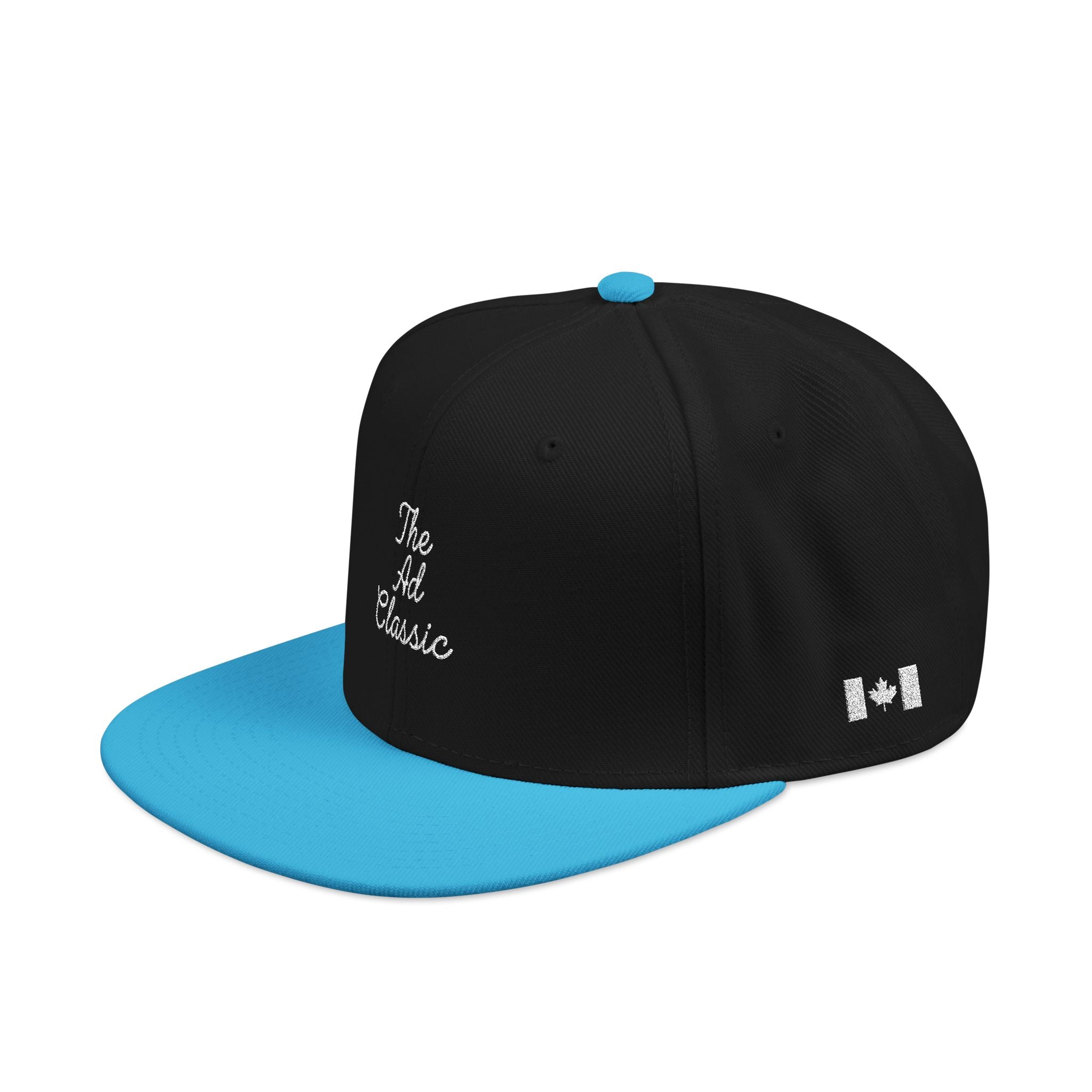 Embroidered 'Ad Classic' Script Logo Snapback Hat