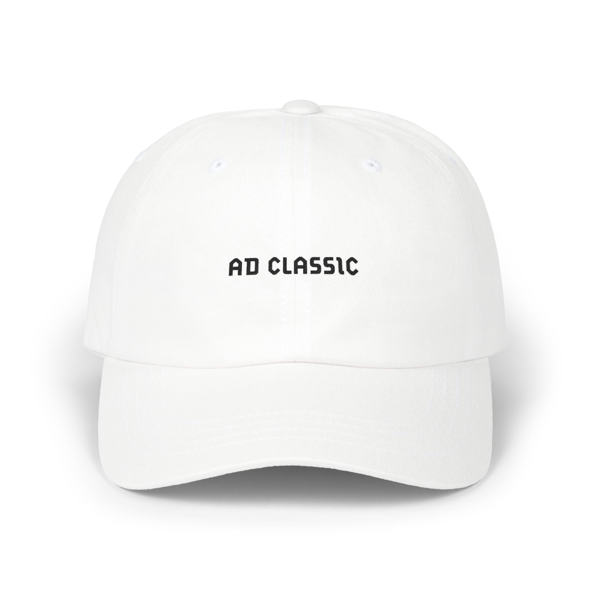 Dad Cap — Minimal "AD CLASSIC" Embroidered Baseball Hat