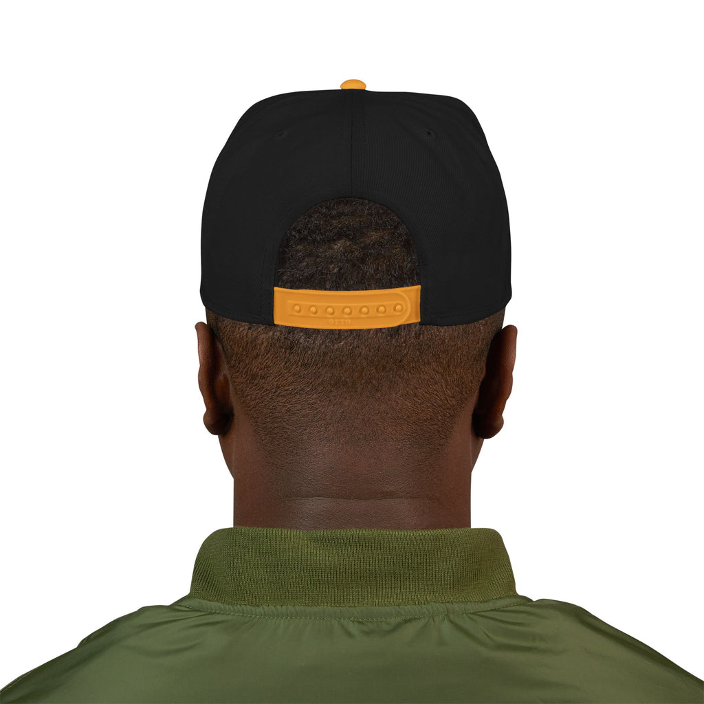 Embroidered 'Ad Classic' Script Logo Snapback Hat