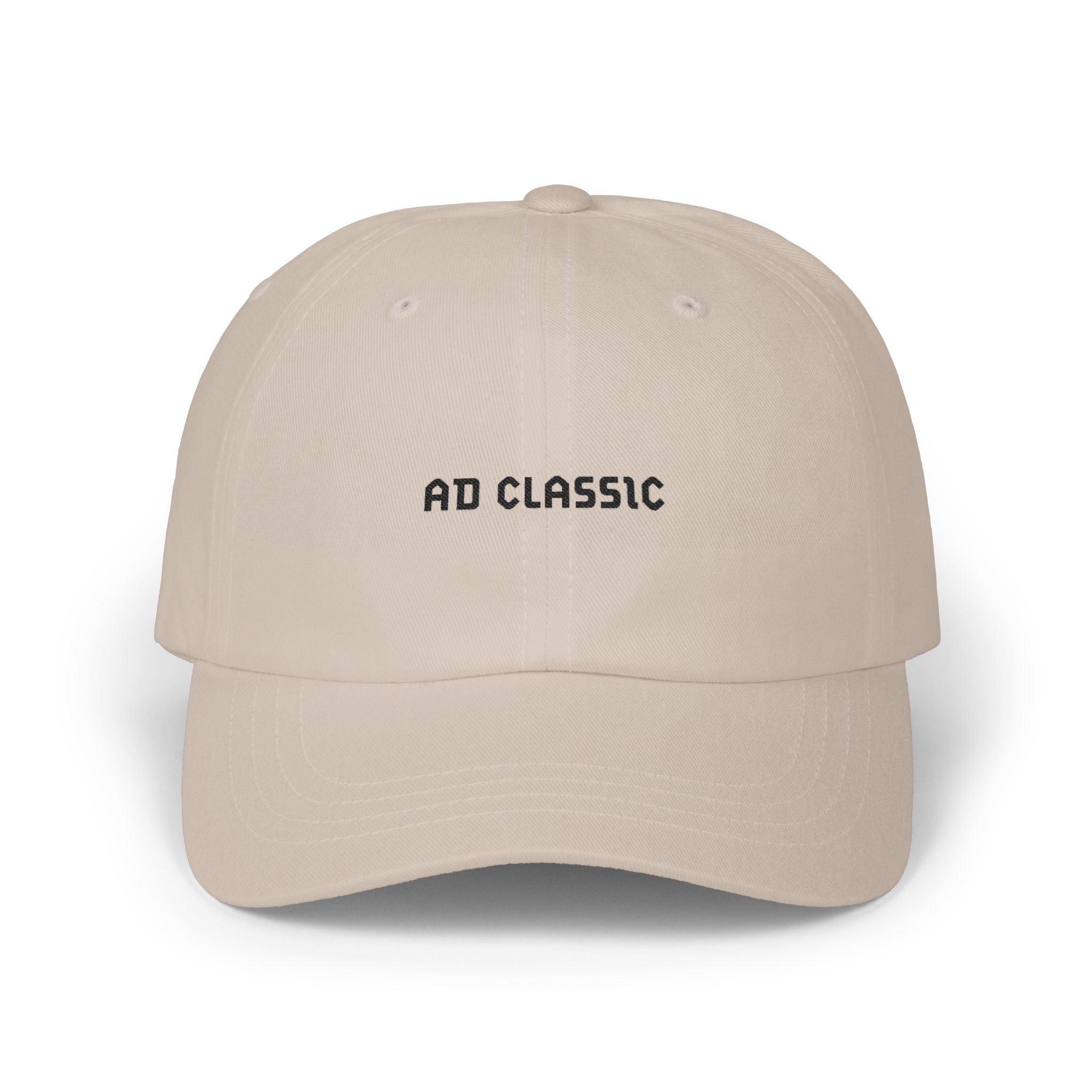 Dad Cap — Minimal "AD CLASSIC" Embroidered Baseball Hat