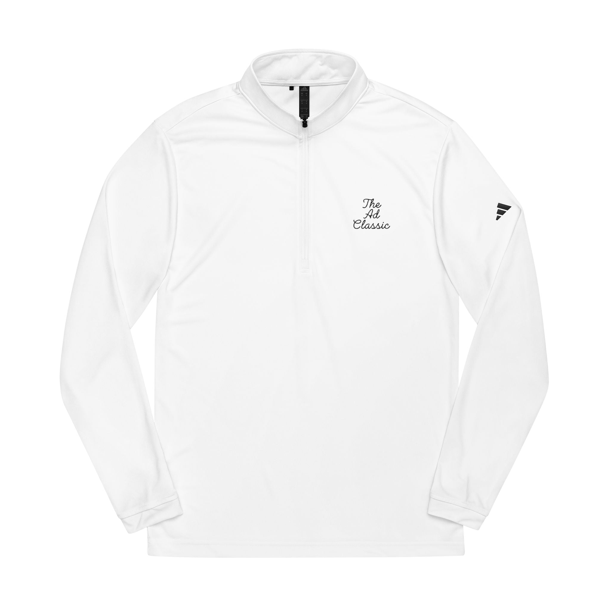 Adidas Embroidered Quarter-Zip Pullover — Lightweight Athletic Golf Top