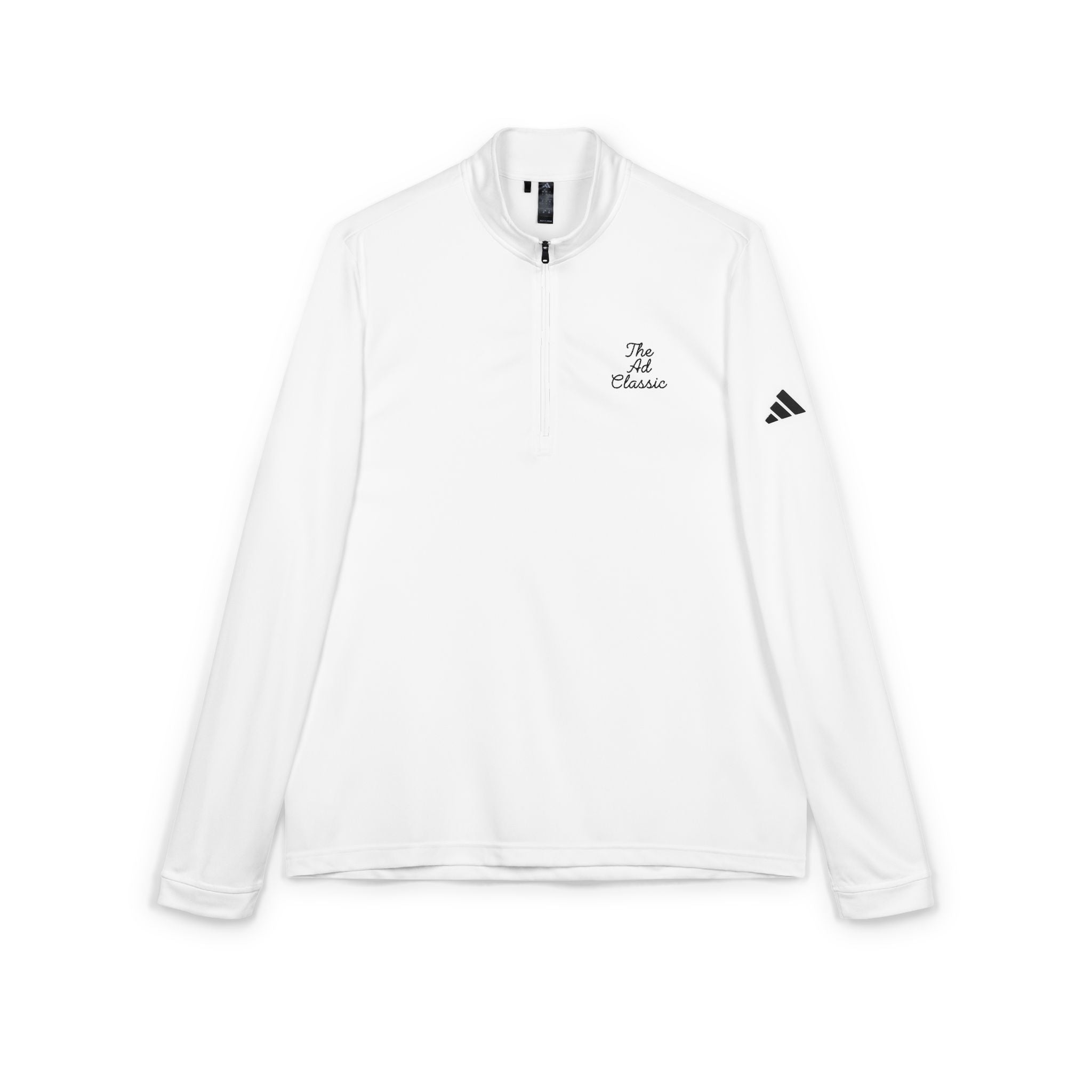 Adidas Embroidered Quarter-Zip Pullover — Lightweight Athletic Golf Top