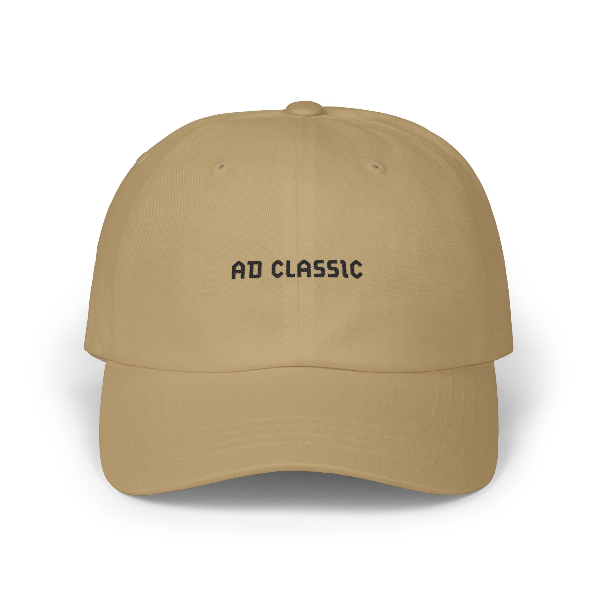 Dad Cap — Minimal "AD CLASSIC" Embroidered Baseball Hat