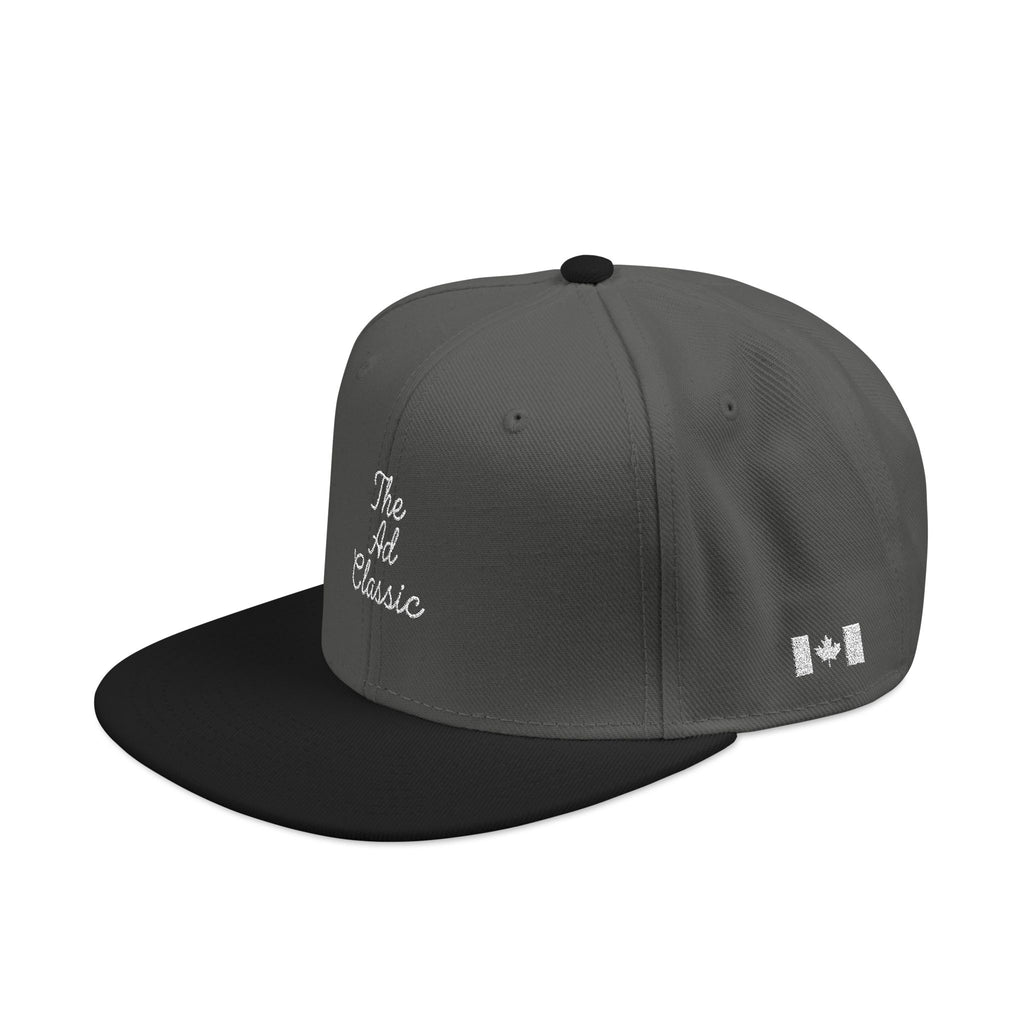 Embroidered 'Ad Classic' Script Logo Snapback Hat