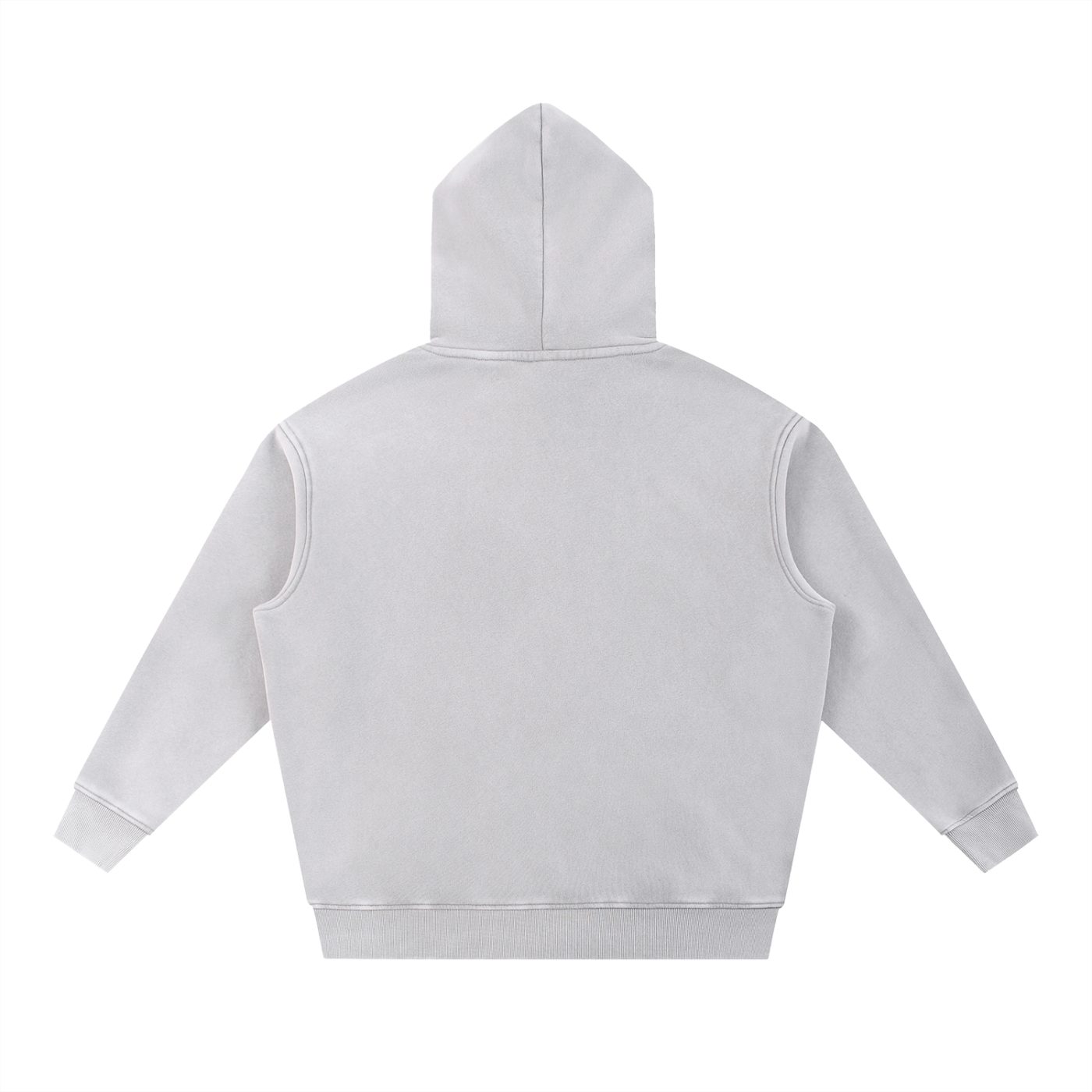 Snow Wash Fleece Oversize Hoodie - Script Logo front only