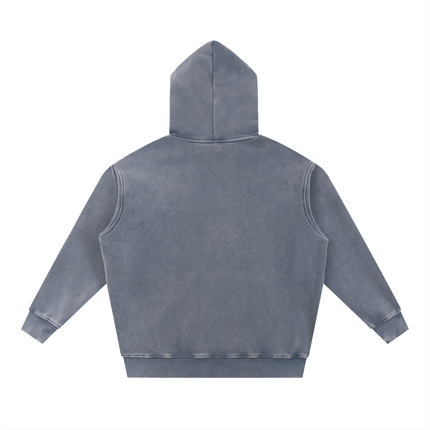 Snow Wash Fleece Oversize Hoodie - Script Logo front only